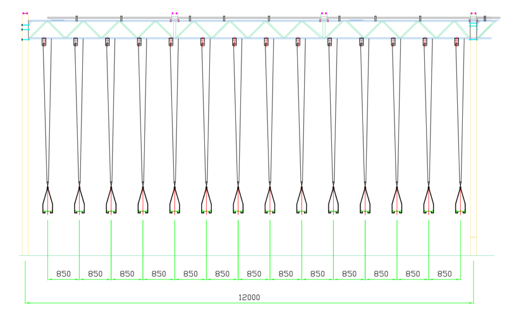 Over view installation drawing of elevate strawberry growing system