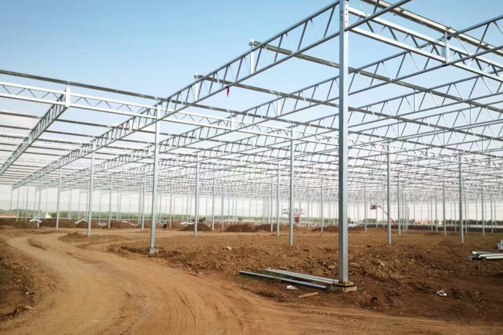 how to install greenhouse truss and pillar in summer
